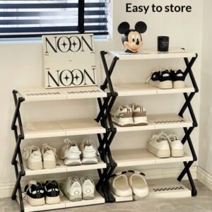 Alternative view of Multi-tier Foldable Shoe Cabinet For Home Entryway And Dorm Rooms