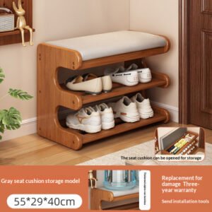 Alternative view of The Entryway Features A Built-in Shoe Rack For Storage