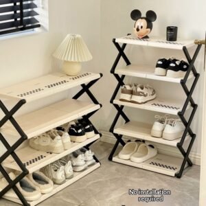 Multi-tier Foldable Shoe Cabinet For Home Entryway And Dorm Rooms